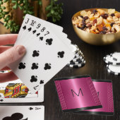 Metaalroze roestvrij staal Metaalblik Pokerkaarten (Insitu)