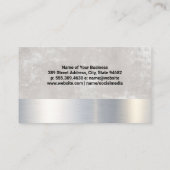 Metaalschaar | Metaal en textuur Visitekaartje (Achterkant)