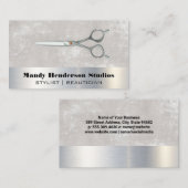Metaalschaar | Metaal en textuur Visitekaartje (Voorkant / Achterkant)