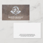 Metaalslager Logo | Grunge achtergrond Visitekaartje (Voorkant / Achterkant)