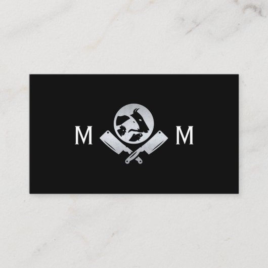 metaalslagersmessen | Dieren Logo Visitekaartje (Voorkant)