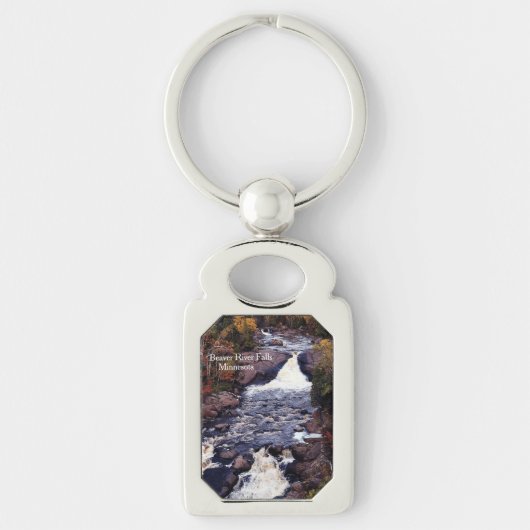 Metaalsleutelketen van de Herfsten van de rivier B Sleutelhanger (Voorkant)