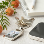 Metaalsleutelketen van Marblehead Lighthouse Sleutelhanger (Zijkant)