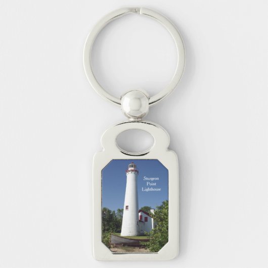 Metaalsleutelketen van vuurtoren van staal sleutelhanger (Voorkant)
