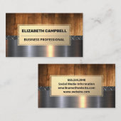 metaalstaalhout | Industrieel Visitekaartje (Voorkant / Achterkant)