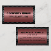 Metaalstalen rand zonder metalen rand 8 visitekaartje (Voorkant / Achterkant)