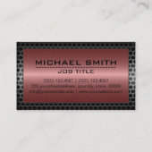 Metaalstalen rand zonder metalen rand 8 visitekaartje (Achterkant)