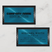 Metaalstalen rand zonder metalen rand 9 visitekaartje (Voorkant / Achterkant)