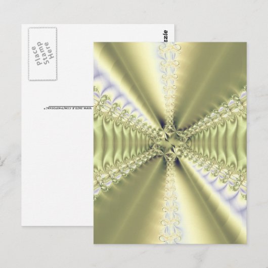 Metaalster Briefkaart (Voorkant / Achterkant)