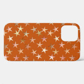 Metaalsterren, bleek goud- en koperschoppen Case-Mate iPhone case (Achterkant (horizontaal))