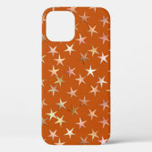 Metaalsterren, bleek goud- en koperschoppen Case-Mate iPhone case (Achterkant)