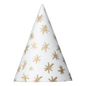 Metaalsterren - goud feesthoedjes (Voorkant)