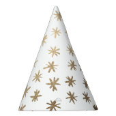 Metaalsterren - goud feesthoedjes (Rechts)