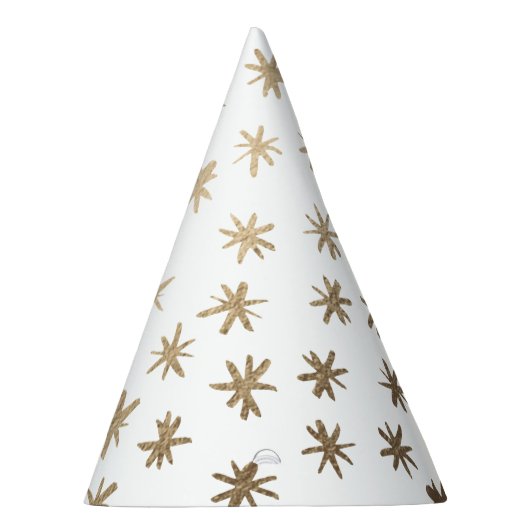 Metaalsterren - goud feesthoedjes (Rechts)