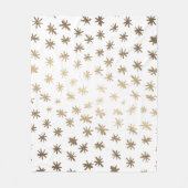 Metaalsterren - goud fleece deken (Voorkant)