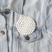 Metaalsterren - goud ronde button 7,6 cm (In situ)