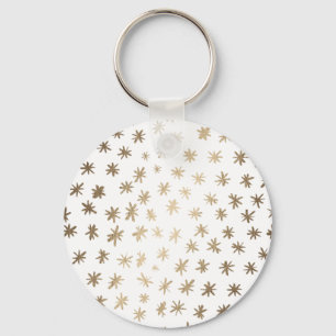 Metaalsterren - goud sleutelhanger