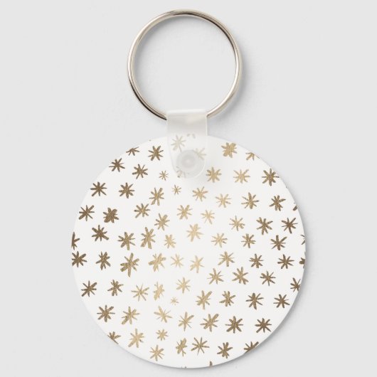 Metaalsterren - goud sleutelhanger (Voorkant)