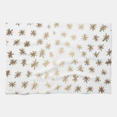 Metaalsterren - goud theedoek (Horizontaal)