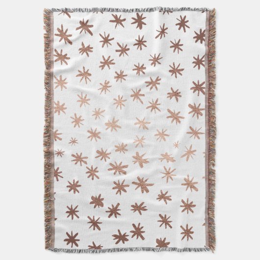 Metaalsterren - koper deken (Voorkant Verticaal)