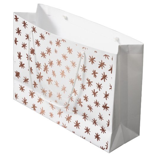 Metaalsterren - koper groot cadeauzakje (Voorkant Gekanteld)