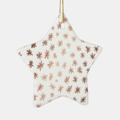 Metaalsterren - koper keramisch ornament (Rechts)