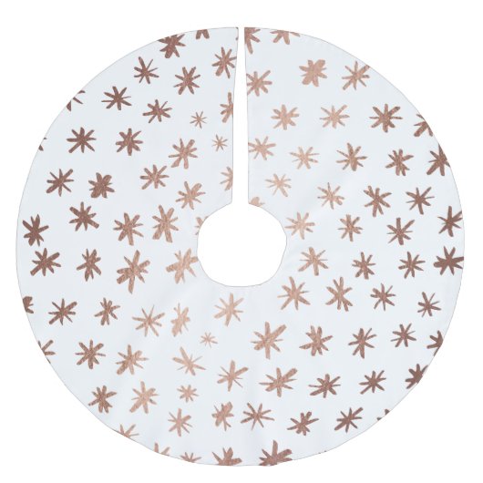 Metaalsterren - koper kerstboom rok (Voorkant)