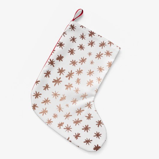 Metaalsterren - koper kleine kerstsok (Voorkant (Hangend))