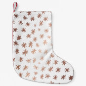 Metaalsterren - koper kleine kerstsok (Voorkant)