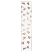 Metaalsterren - koper korte tafelloper (Voorkant)