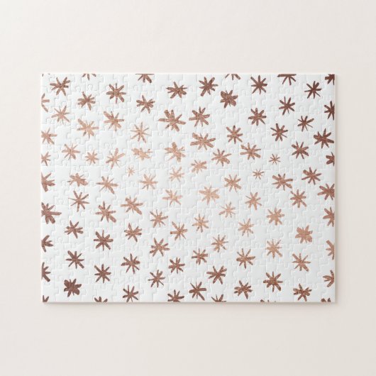 Metaalsterren - koper legpuzzel (Horizontaal)