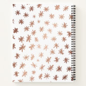 Metaalsterren - koper notitieboek (Achterkant)
