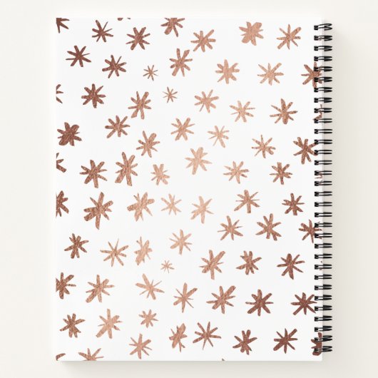 Metaalsterren - koper notitieboek (Achterkant)