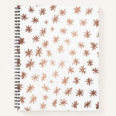 Metaalsterren - koper notitieboek (Voorkant)