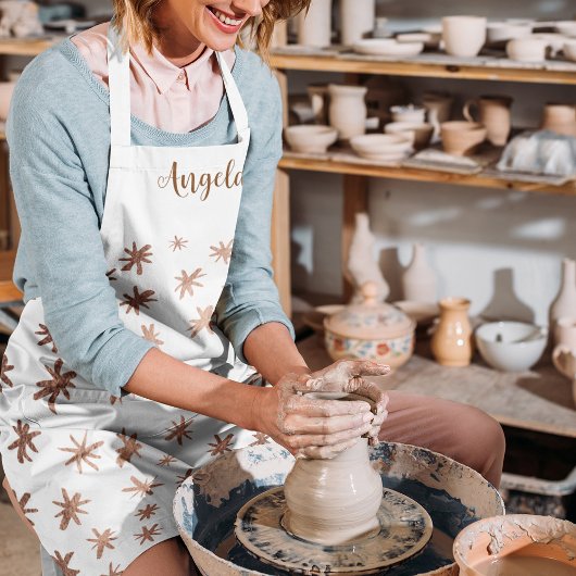 Metaalsterren - koper schort