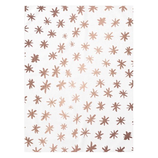 Metaalsterren - koper tafelkleed (Voorkant)