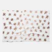 Metaalsterren - koper theedoek (Horizontaal)