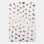 Metaalsterren - koper theedoek (Verticaal)