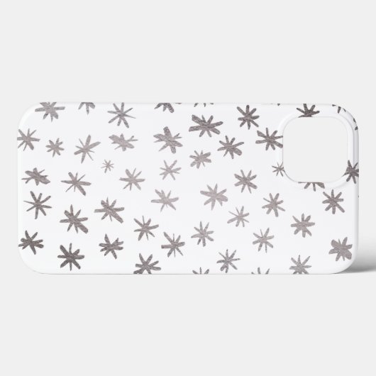 Metaalsterren - zilver Case-Mate iPhone case (Achterkant (horizontaal))