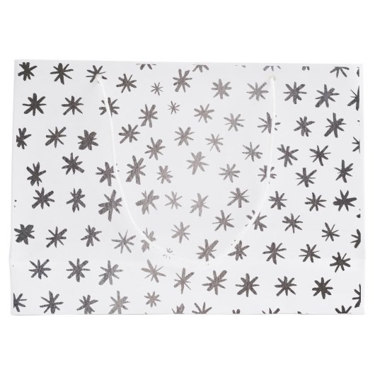 Metaalsterren - zilver groot cadeauzakje (Achterkant)