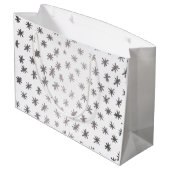Metaalsterren - zilver groot cadeauzakje (Achterkant Gekanteld)