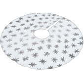 Metaalsterren - zilver kerstboom rok (Gekanteld)