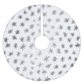 Metaalsterren - zilver kerstboom rok (Voorkant)