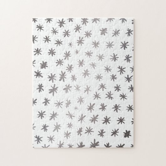 Metaalsterren - zilver legpuzzel (Verticaal)