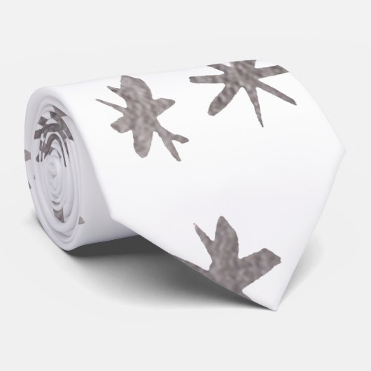 Metaalsterren - zilver stropdas (Opgerold)