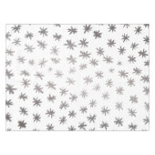 Metaalsterren - zilver tafelkleed (Voorkant (Horizontaal))
