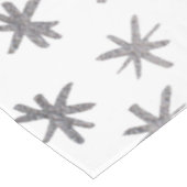 Metaalsterren - zilver tafelkleed (Gekanteld)