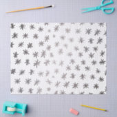 Metaalsterren - zilver tissuepapier (Craft)