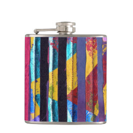 Metaalstrepen Heupfles