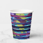 Metaalstrepen Papieren Bekers (Voorkant)